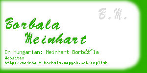 borbala meinhart business card